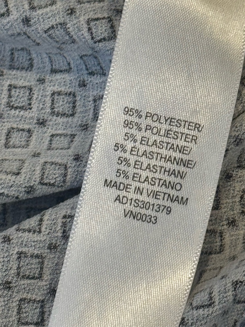 Adrianna Papell Light Blue Patterned Long-Sleeve Blouse Size Small - Picture 6 of 8